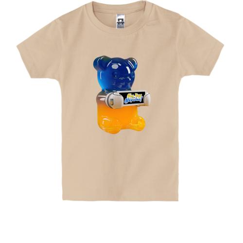 Дитяча футболка желейним ведмедем 