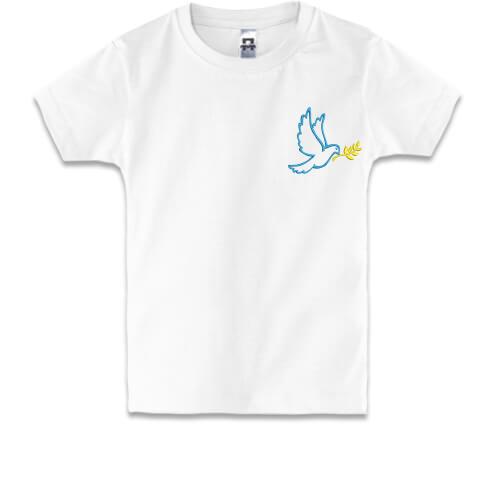 Детская футболка мини Голубь мира