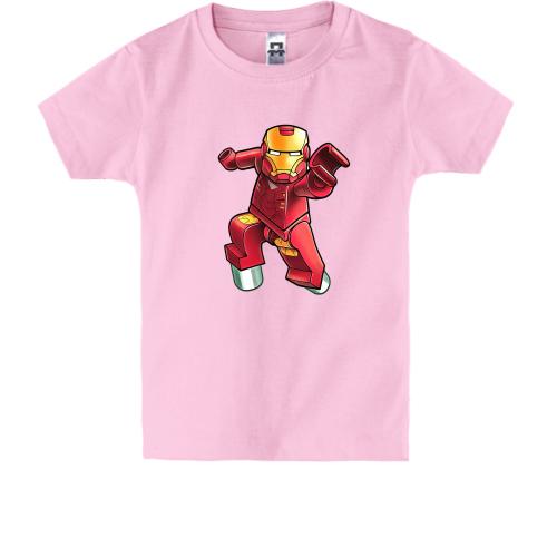 Детская футболка с Железным человеком Lego