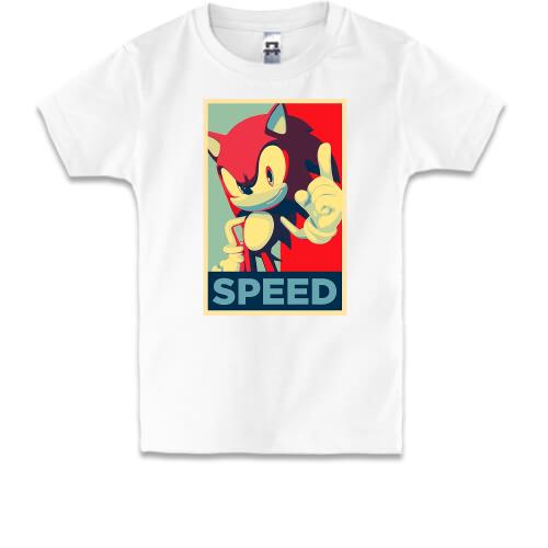 Детская футболка с артом Speed (Sonic)