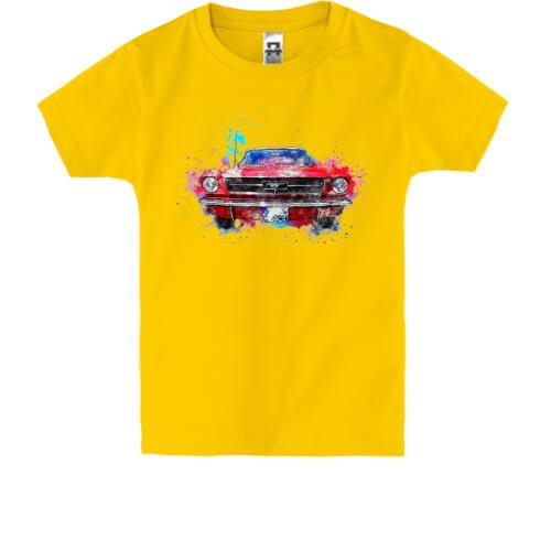 Дитяча футболка з автомобілем 