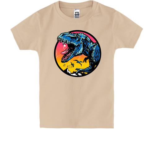 Детская футболка с динозавром (Be wild)