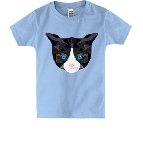 Дитяча футболка з дизайнерським котиком (2)