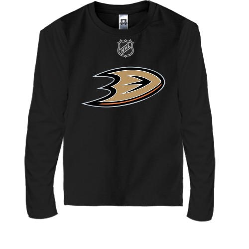 Детская футболка с длинным рукавом Anaheim Ducks (D-лого)