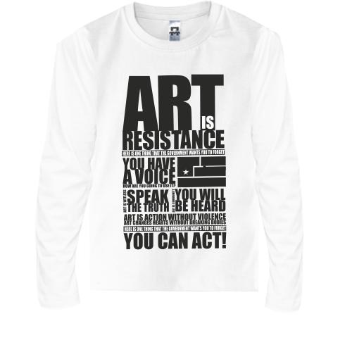 Дитячий лонгслів Art