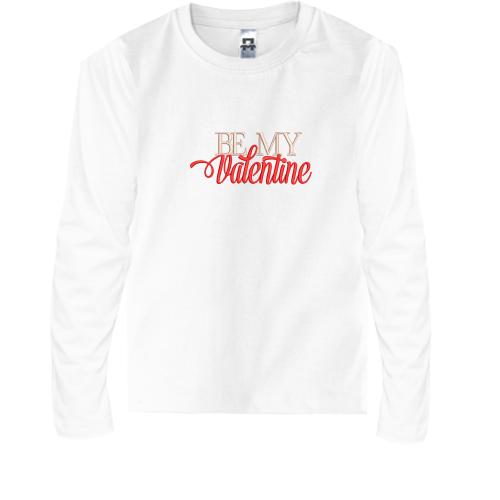 Дитячий лонгслів Be My Valentine