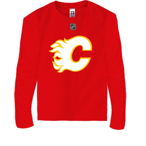 Детская футболка с длинным рукавом Calgary Flames