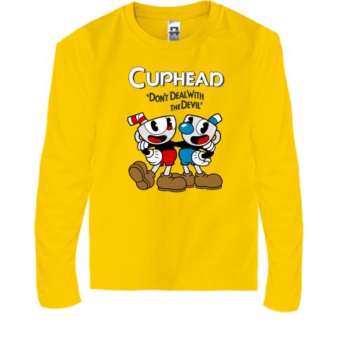 Детская футболка с длинным рукавом Cuphead