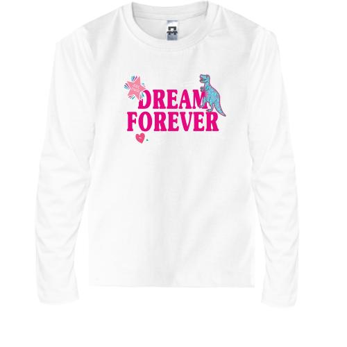 Дитячий лонгслів Dream forever Динозавр