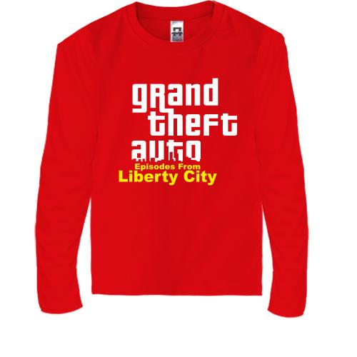 Детская футболка с длинным рукавом Grand Theft Auto Liberty City