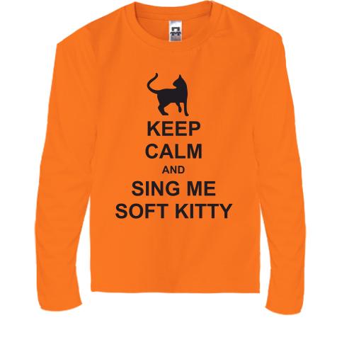 Дитячий лонгслів Keep calm and song me Soft Kitty