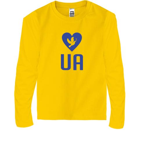 Детская футболка с длинным рукавом Love UA