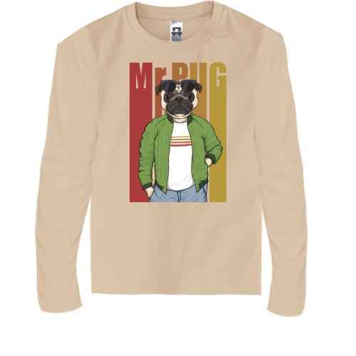 Дитячий лонгслів Mr Pug