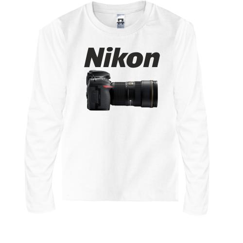Детская футболка с длинным рукавом Nikon Camera