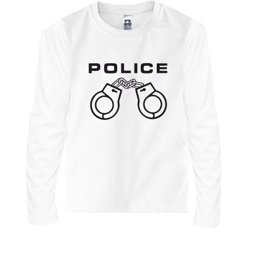 Детская футболка с длинным рукавом POLICE с наручниками