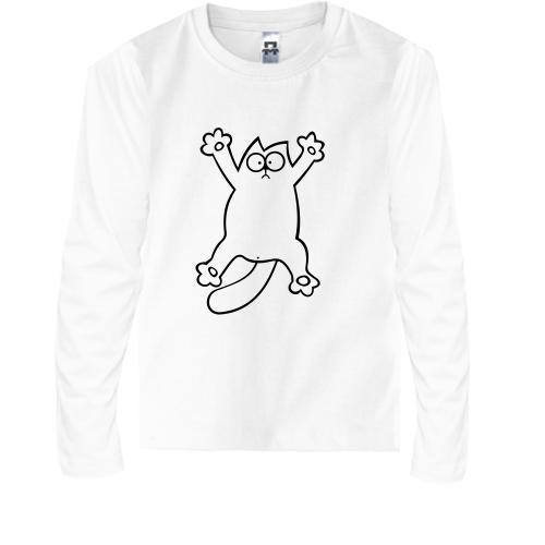 Дитячий лонгслів Simon's cat