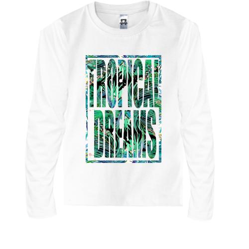 Детская футболка с длинным рукавом Tropical dreams (2)