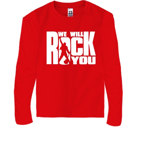 Дитячий лонгслів We will rock you