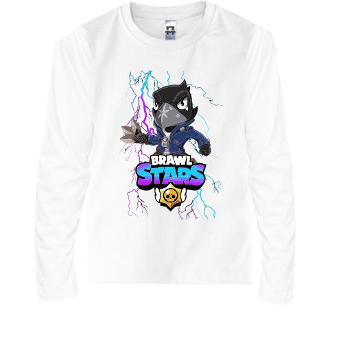Детская футболка с длинным рукавом с Вороном (Brawl Stars)