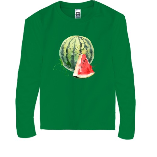 Дитячий лонгслів з кавуном