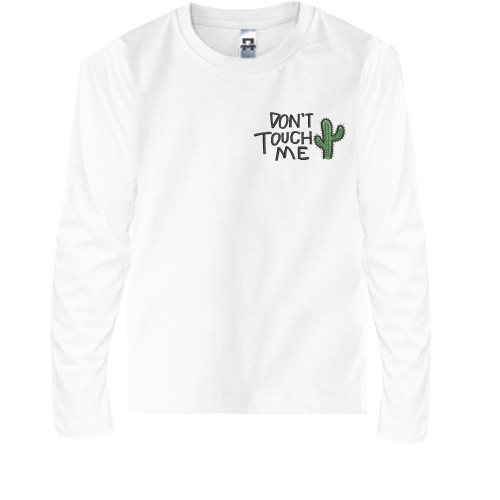 Дитячий лонгслів з кактусом - Don't Touch Me