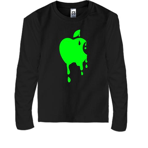 Дитячий лонгслів з кислотним Apple