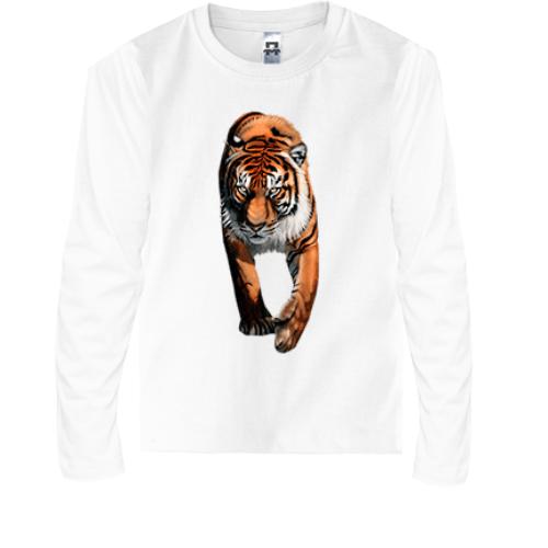 Детская футболка с длинным рукавом с тигром (2)