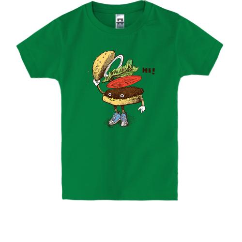 Дитяча футболка з гамбургером 
