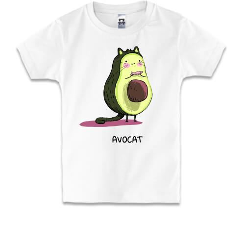 Дитяча футболка з котом авокадо (Avocat)