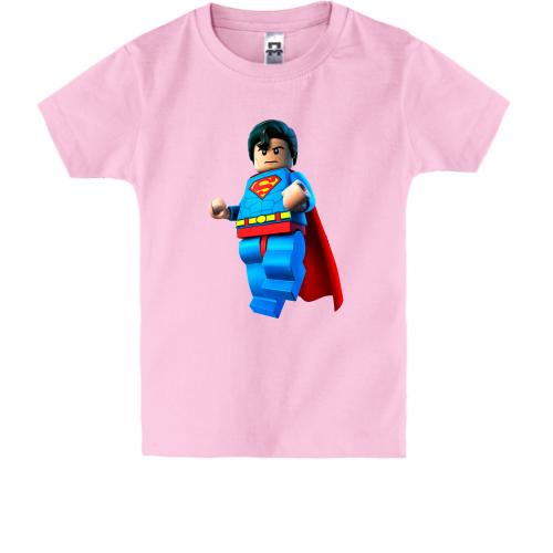 Детская футболка с лего-суперменом
