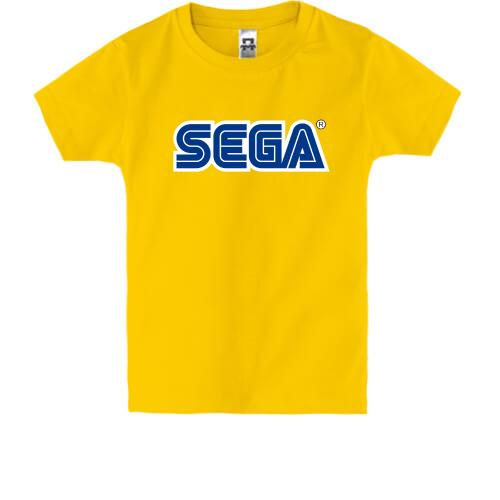 Детская футболка с логотипом SEGA