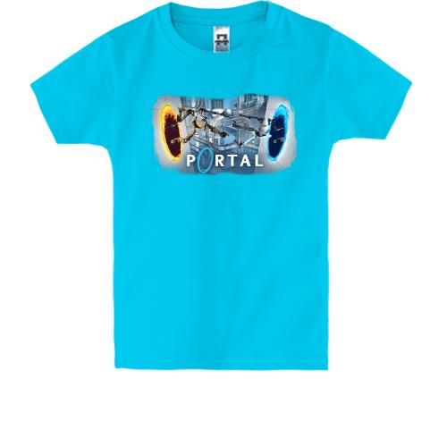 Дитяча футболка з роботами з гри Portal
