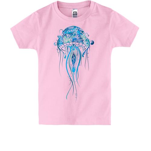 Дитяча футболка з синьою медузою