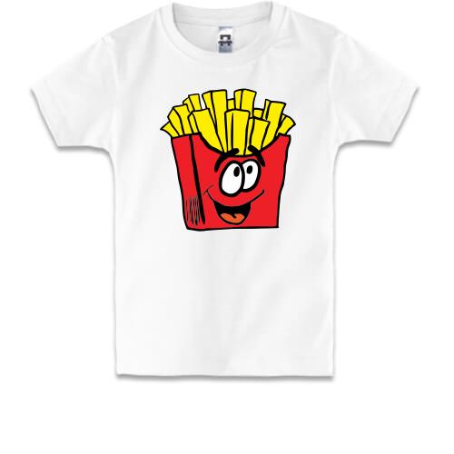 Дитяча футболка з веселою картоплею фрі