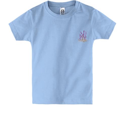 Детская футболка с веточкой лаванды
