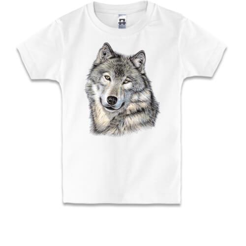 Детская футболка с волком