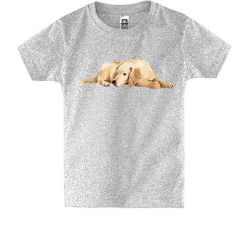 Дитяча футболка зі чекаючим псом