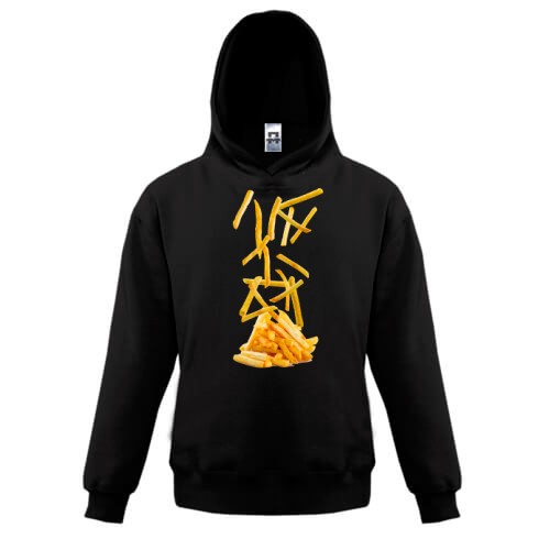 Детская толстовка с изображением картофеля фри