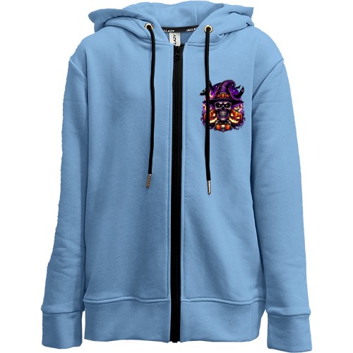 Детская худи на молнии Джек череп с тыквами