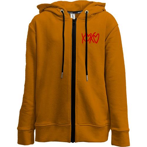 Детская худи на молнии XO-XO с сердечками