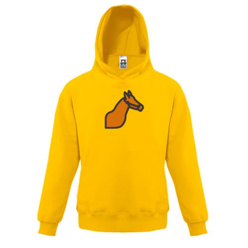 Детская худи с минималистичной лошадью