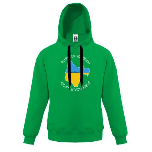 Детская худи Russian warship Go F*ck yourself! (Snake Island)