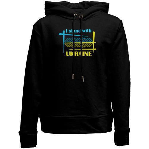 Дитячій худі без флісу I STAND WITH UKRAINE