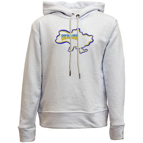 Дитячій худі без флісу Ukraine з мапою