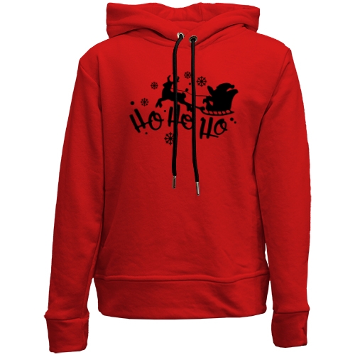 Детский худи без флиса с Сантой 