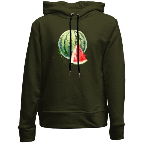 Детский худи без флиса с арбузом