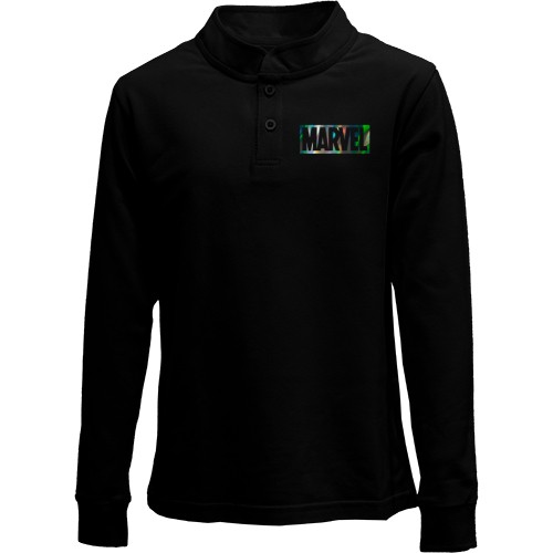 Детский лонгслив поло Marvel (голограмма)