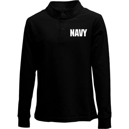Детский лонгслив поло NAVY (ВМС США)