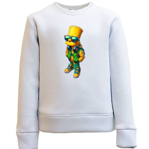 Дитячий світшот Барт в окулярах