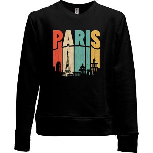 Детский свитшот без начеса Paris Retro